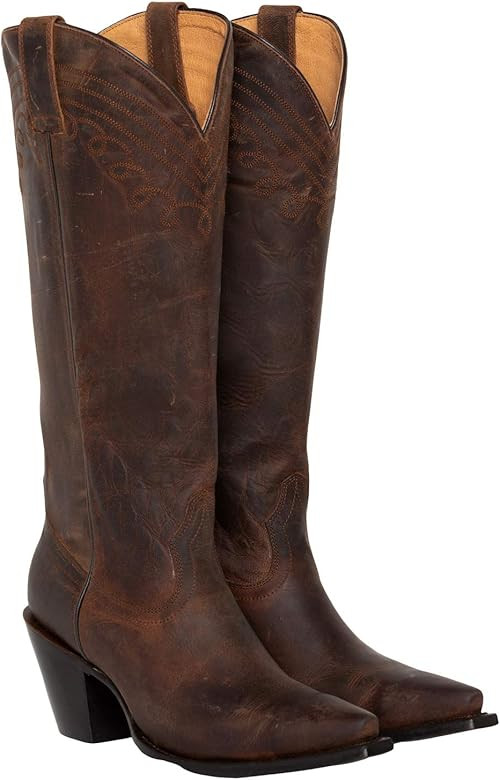 Shyanne Women's Charlene Tall Cowboy Boot Snip Toe - BBW120 | Amazon (US)