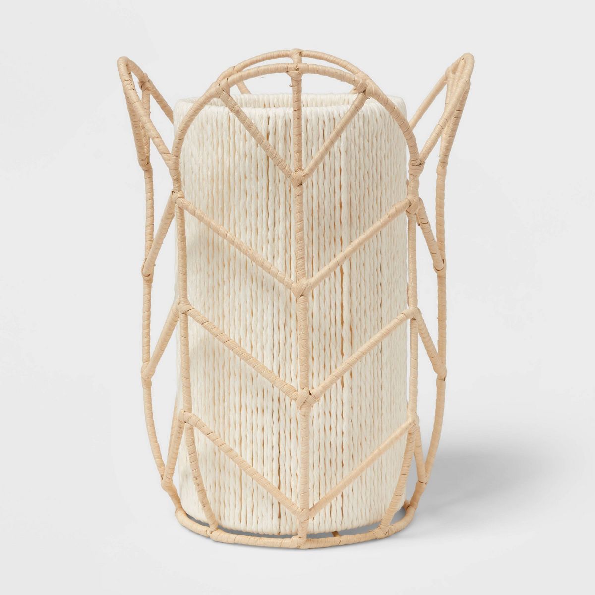 Rattan Tulip Cylinder Bedside Kids' Lamp - Pillowfort™ | Target