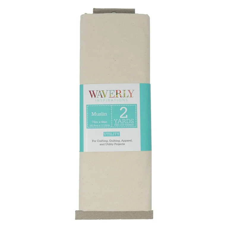 Waverly Inspirations 100% Cotton 44" x 2 Yards Precut Natural Muslin Fabric, 1 Each | Walmart (US)