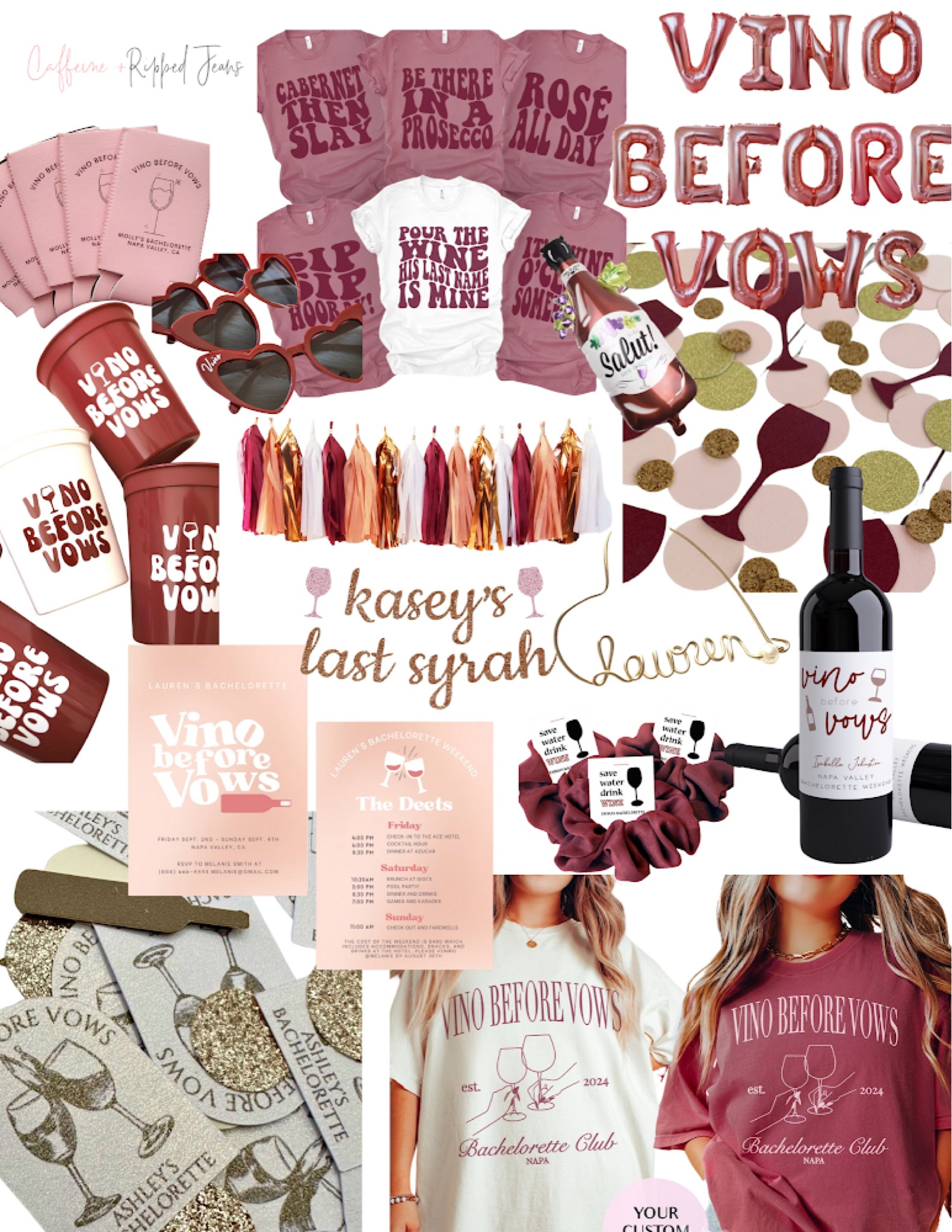 // vino before vows 🍷// her last syrah // vino before vows bachelorette party theme // bachelorette party // bachelorette party theme // 

#LTKparties #LTKwedding #LTKfindsunder50