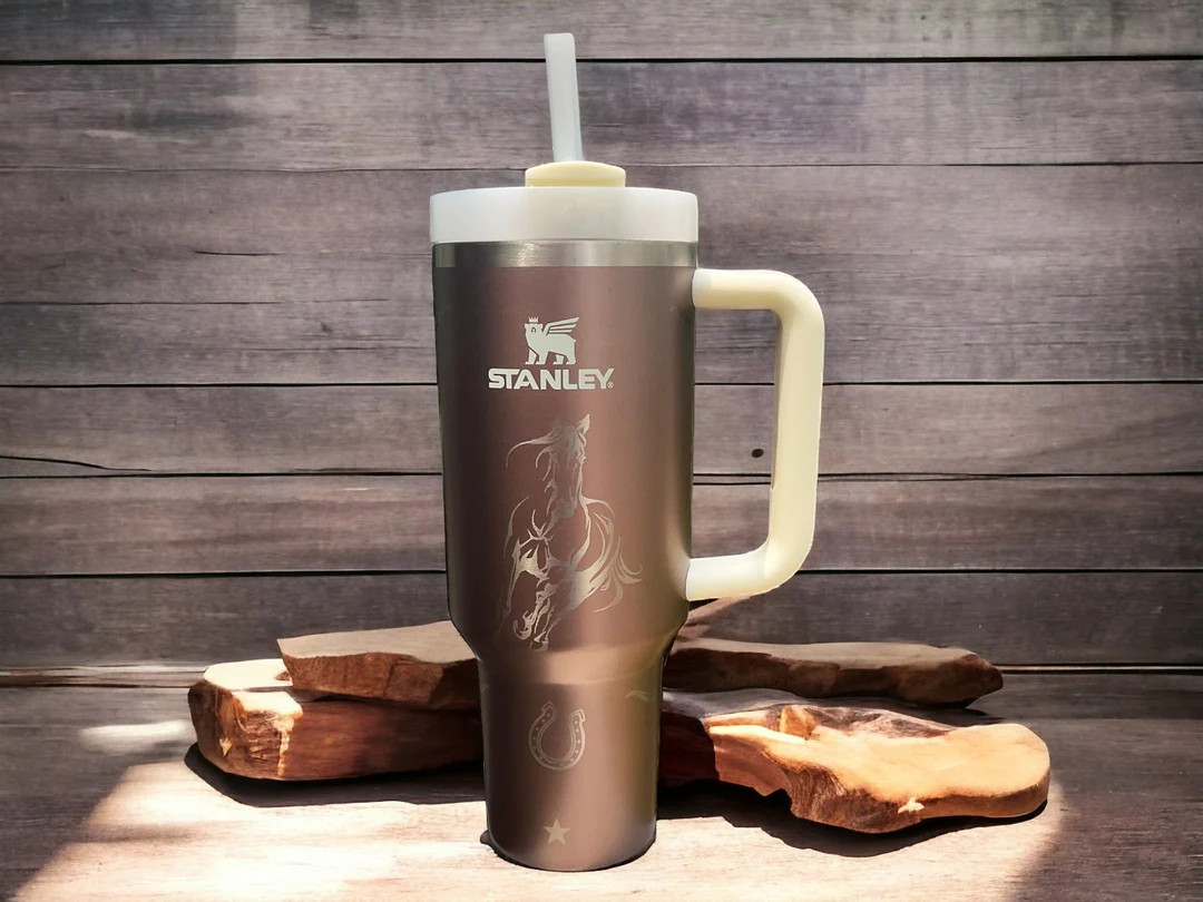Western Cowgirl Horse Engraved Stanley Adventure Quencher 40 Oz Tumbler - Etsy | Etsy (US)