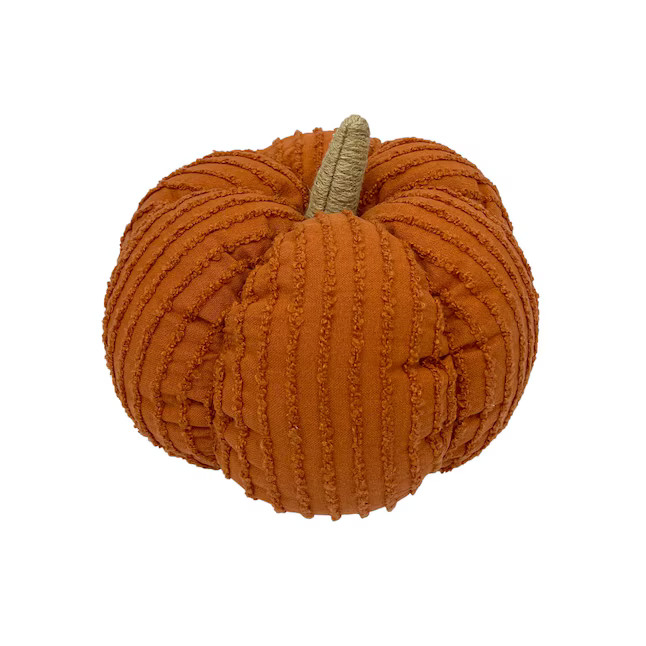 Holiday Living 11-in x 7-1/2-in Rust Pumpkin Indoor Decorative Pillow | Lowe's