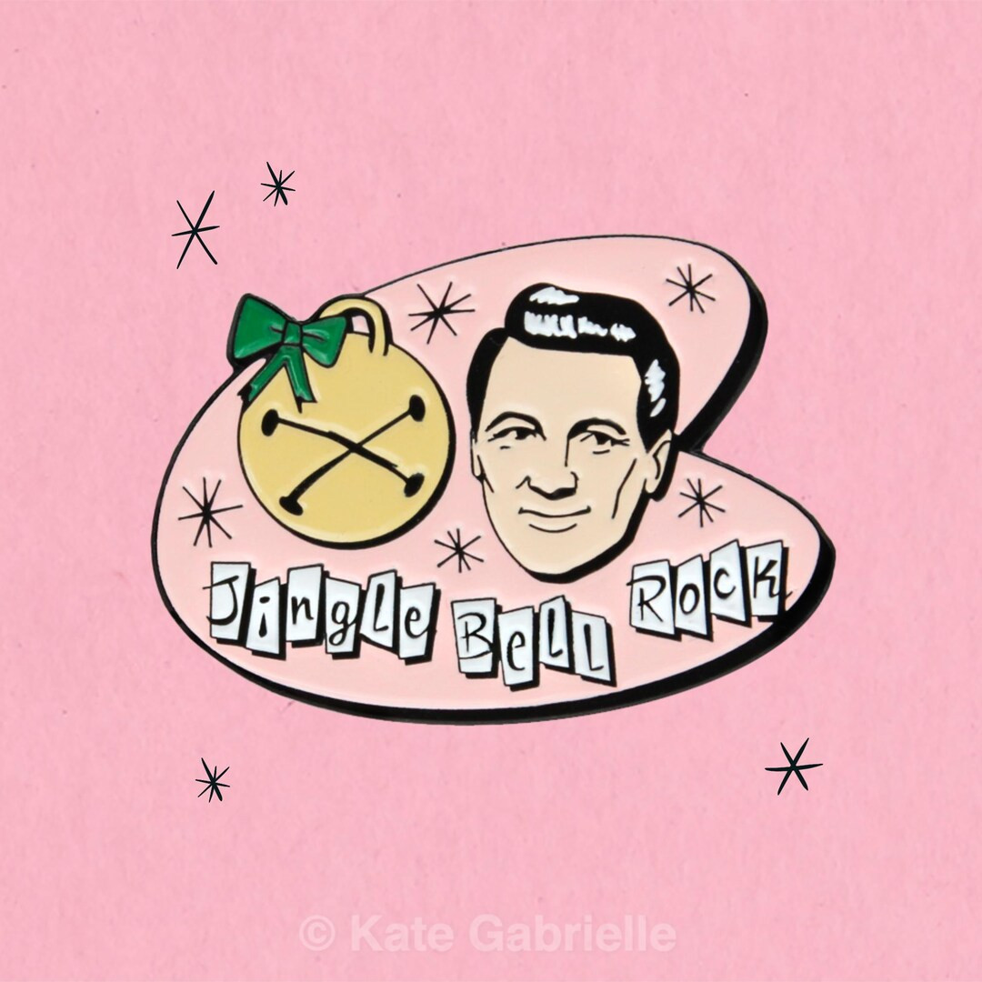 Jingle Bell Rock Hudson Classic Movie Christmas Enamel Lapel Pin - Etsy | Etsy (US)