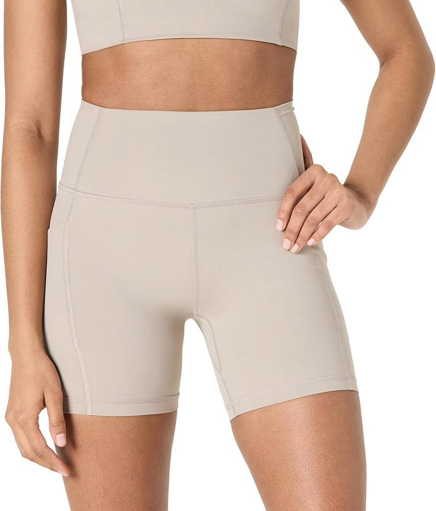 Amazon Essentials Women's Active FormFlex Buttery Soft High Waist Yoga Biker Shorts | Amazon (US)