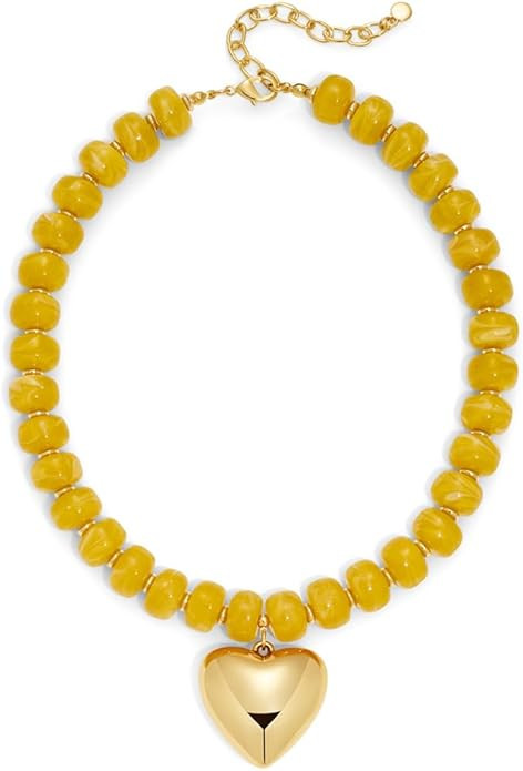 LILIE&WHITE Resin Chunky Beaded Necklace for Women Minimalistic Modern Statement Necklace Jewelry... | Amazon (US)