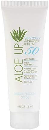 Aloe Up White Collection SPF 50 Sunscreen Lotion 4oz | Amazon (US)
