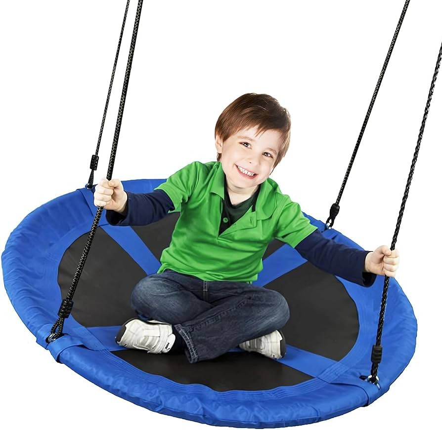Saucer Tree Swing 40 Inch 600lb Weight Capacity with 2pcs Hanging Straps, 900D Oxford Fabric Wate... | Amazon (US)