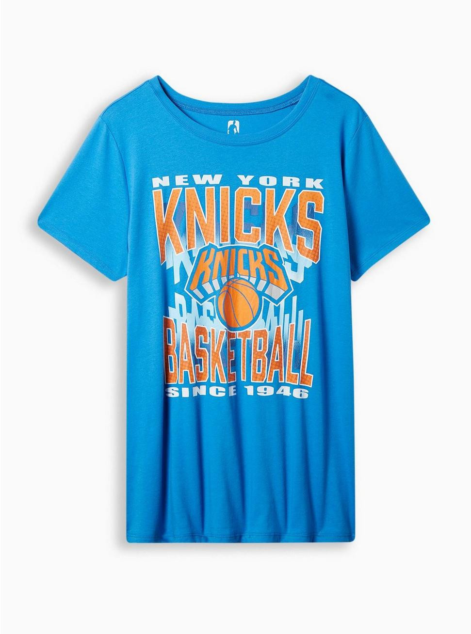NBA New York Knicks Classic Fit Cotton Crew Neck Tee | Torrid (US & Canada)