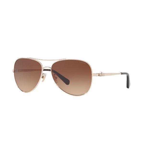 Coach HC7074 59mm Female Pilot Sunglasses | Target