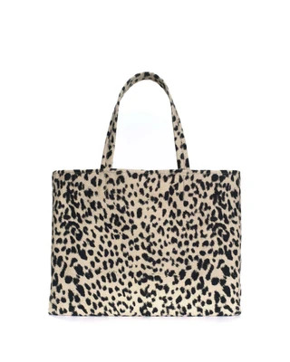 Anonymous Copenhagen US Official Online Store Ruba shopper Natural cotton-linen Leopard - Ruba shopper Natural cotton-linen Leopard | Shop.app