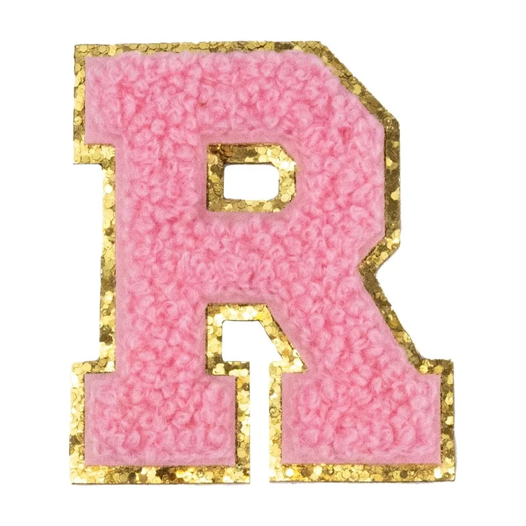 Hello Hobby Chenille R Pink Patch | Walmart (US)