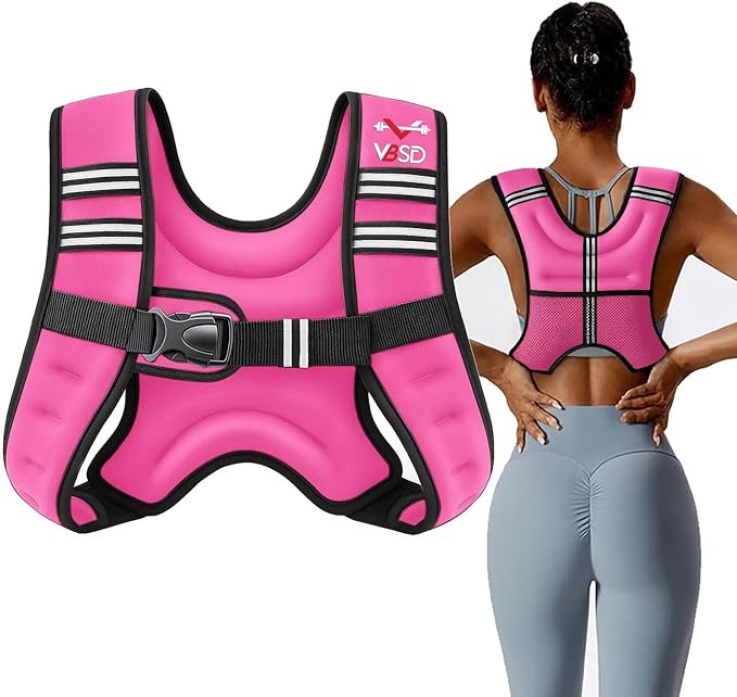 VBSD Weighted Vest Woman 6lb/8lb/12lb/16lb/20lb/25lb/30lb Weight Vest for Women Men Body Weight V... | Amazon (US)