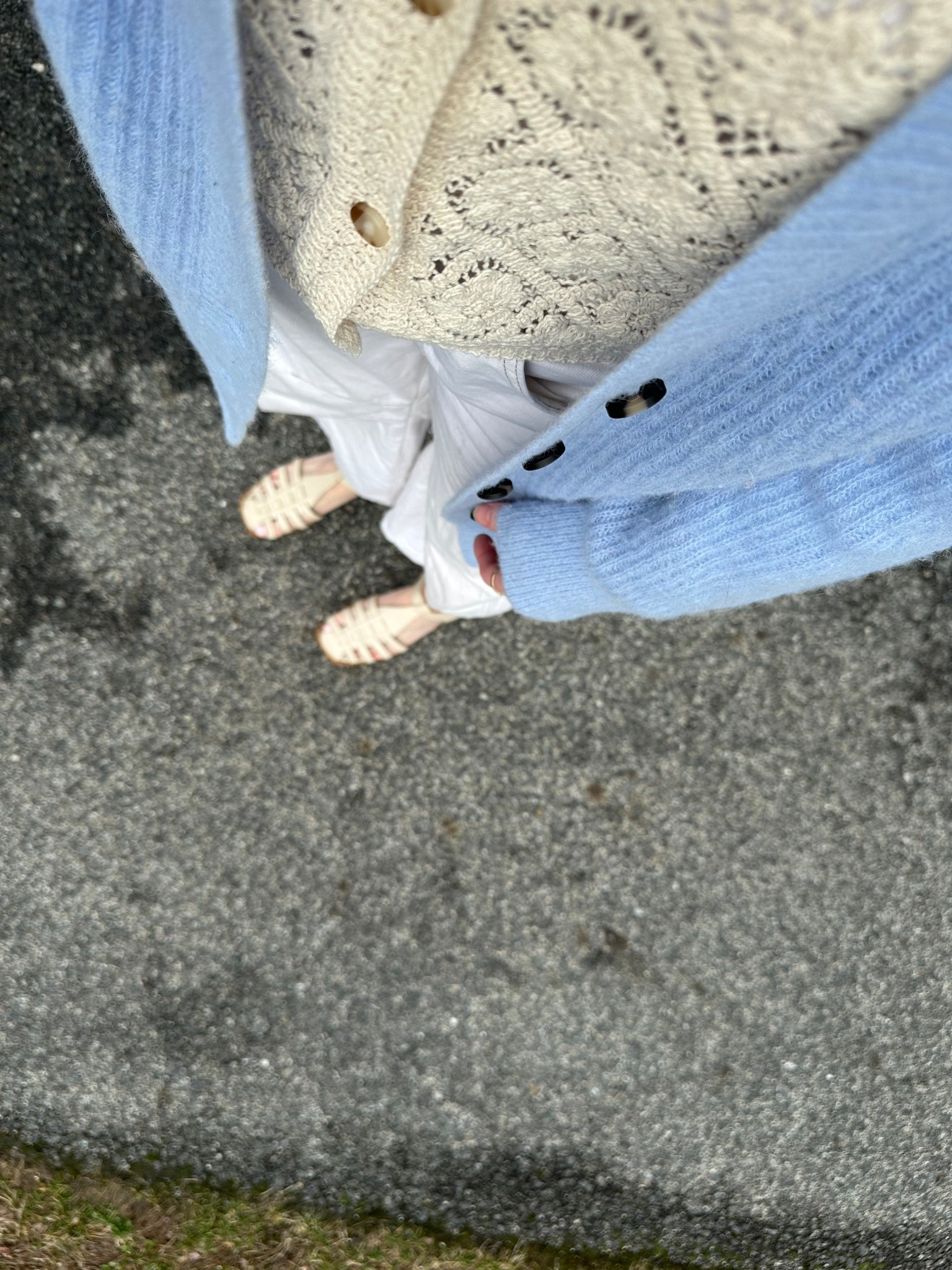spring blues with pavement puddles on cue ☔️ knitwear always by sezane 🧶 

#LTKFindsUnder100 #LTKShoeCrush #LTKSeasonal