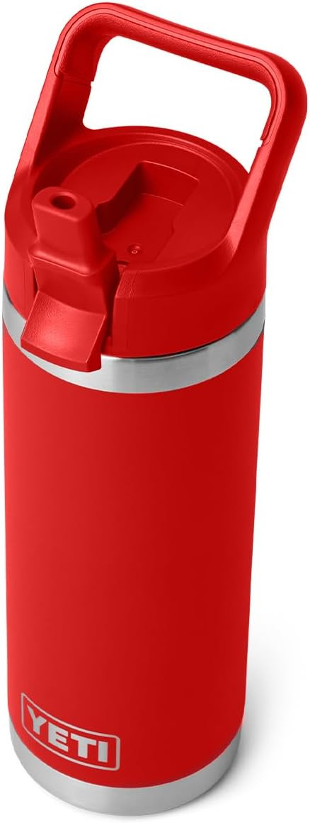 YETI Rambler 18 oz Bottle, Vacuum Insulated, Stainless Steel with Color Matching Straw Cap, Canyo... | Amazon (US)