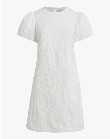 White floral jacquard puff sleeve dress
Easter dress 
Graduation dress 

#LTKSaleAlert #LTKSeasonal