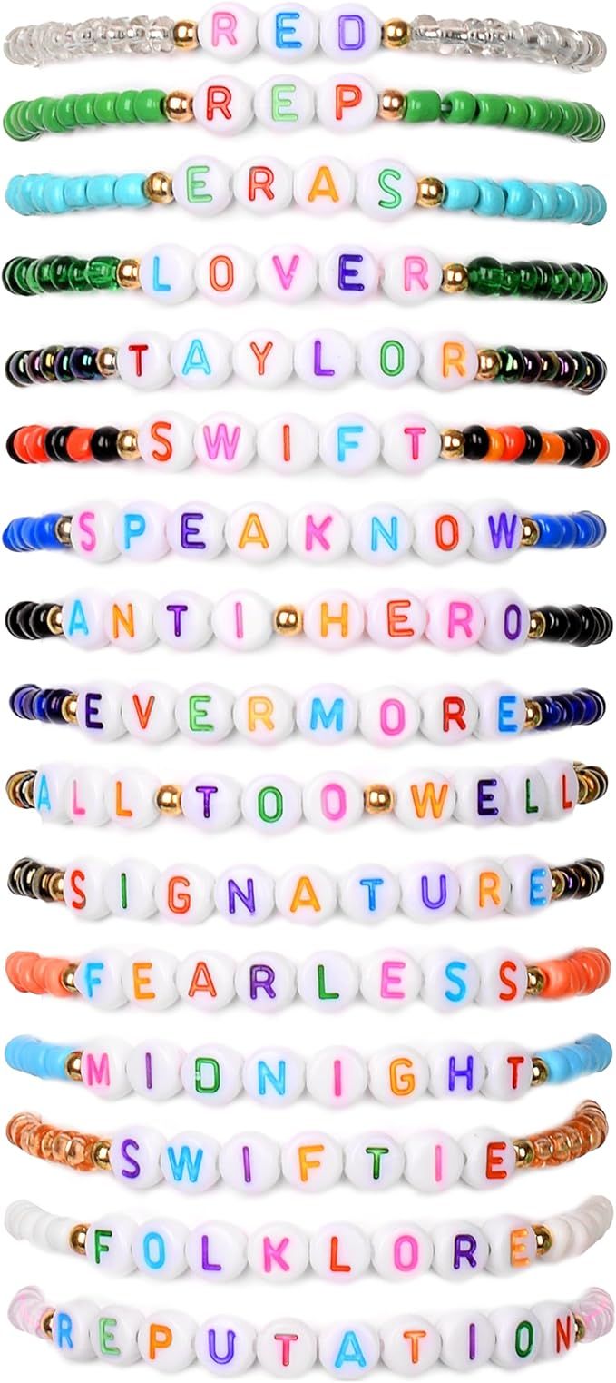 LEE&RO Taylor Friendship Bracelet Beaded Eras Tour Bracelets Outfits Taylor Eras Tour Outfits Acc... | Amazon (US)