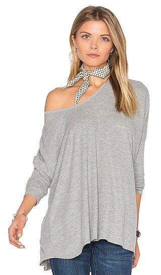 Wildfox Couture Long Sleeve Top in Heather | Revolve Clothing