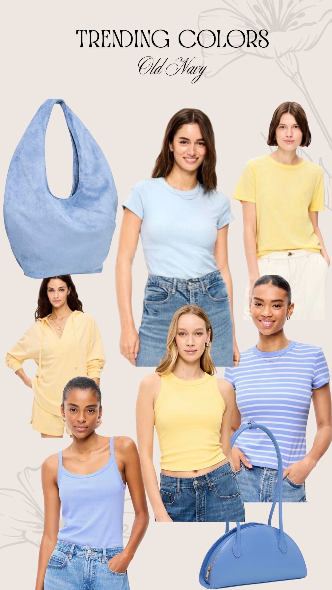 These blues and yellows are the color of the season! #trendingcolor #springoutfit 

#LTKSaleAlert