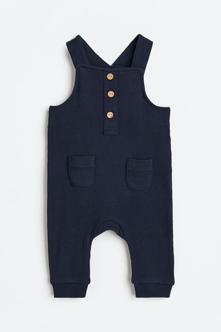 Ribbed Cotton Overalls | H&M (US)
