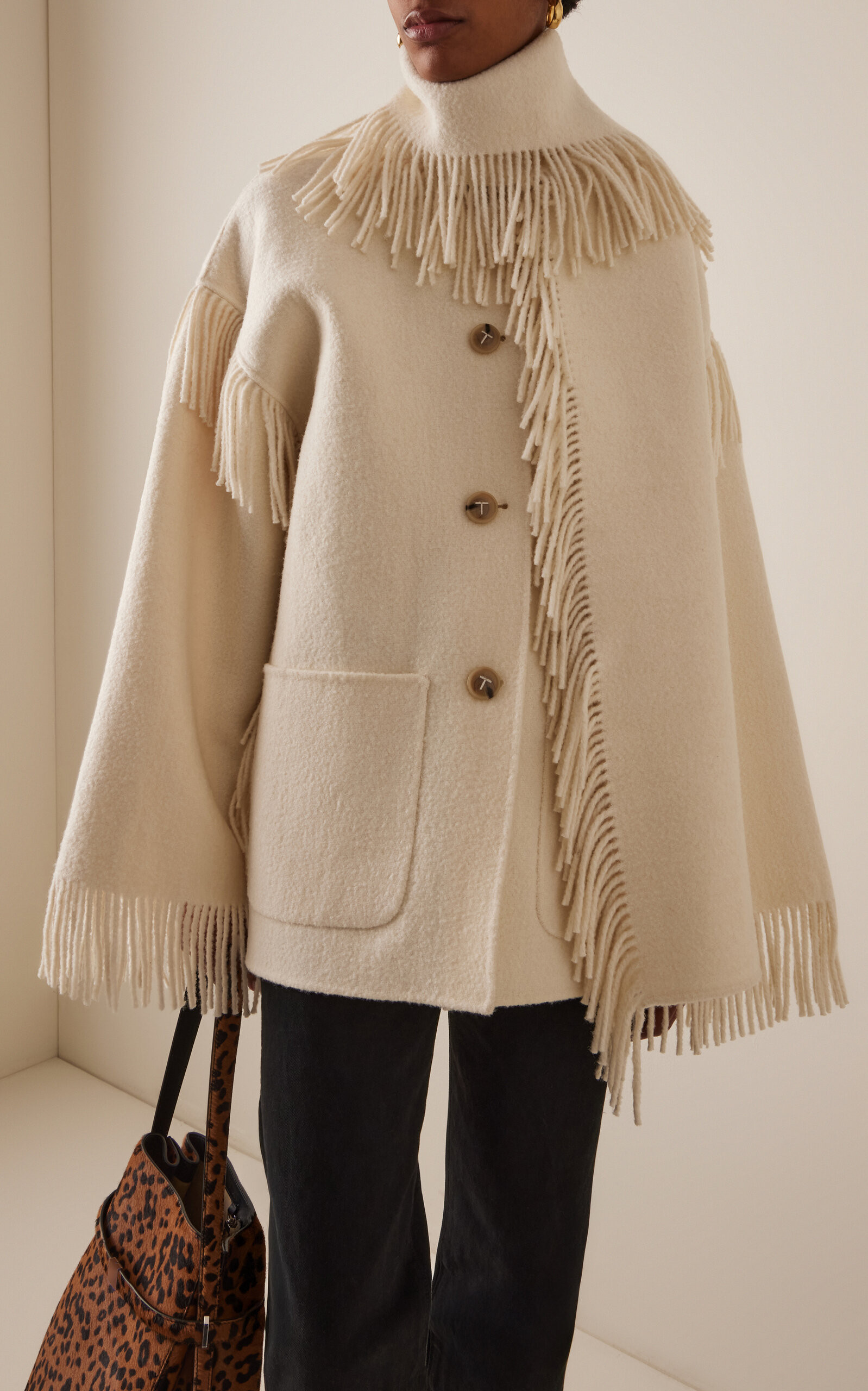 Fringed Wool Scarf Jacket | Moda Operandi (Global)