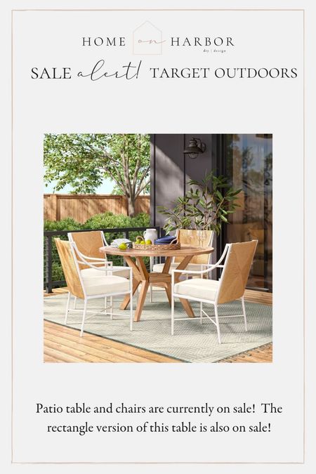 Sale at target on studio McGee patio dining furniture! Up to 30% off! 

#LTKhome #LTKsalealert