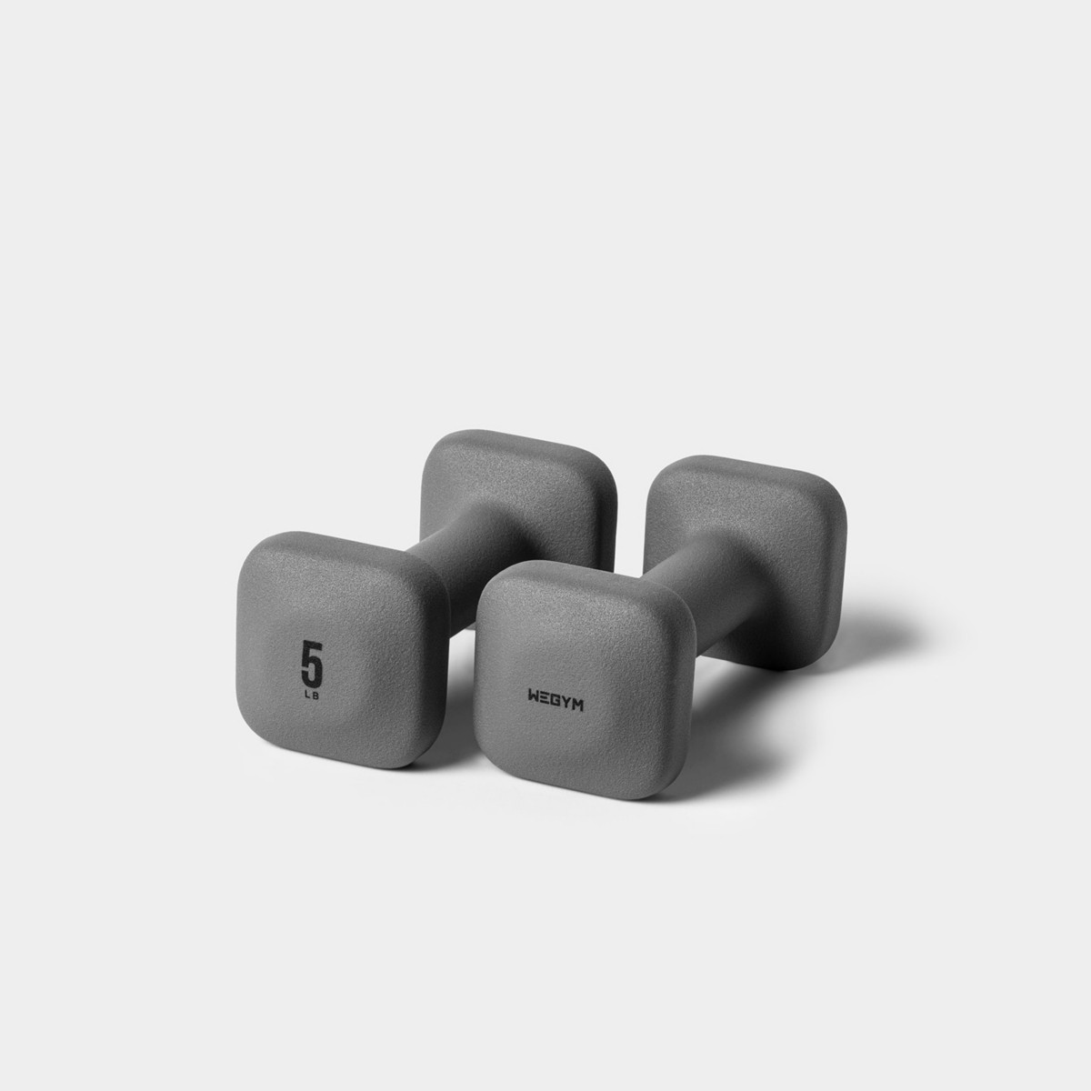 WeGym SafeGrip Dumbbells - 5 lbs - Slate | Macy's