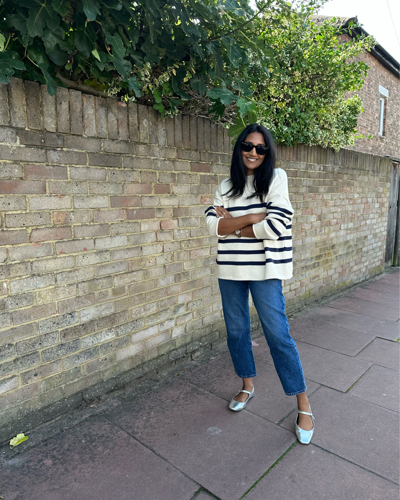 Stripes and jeans 