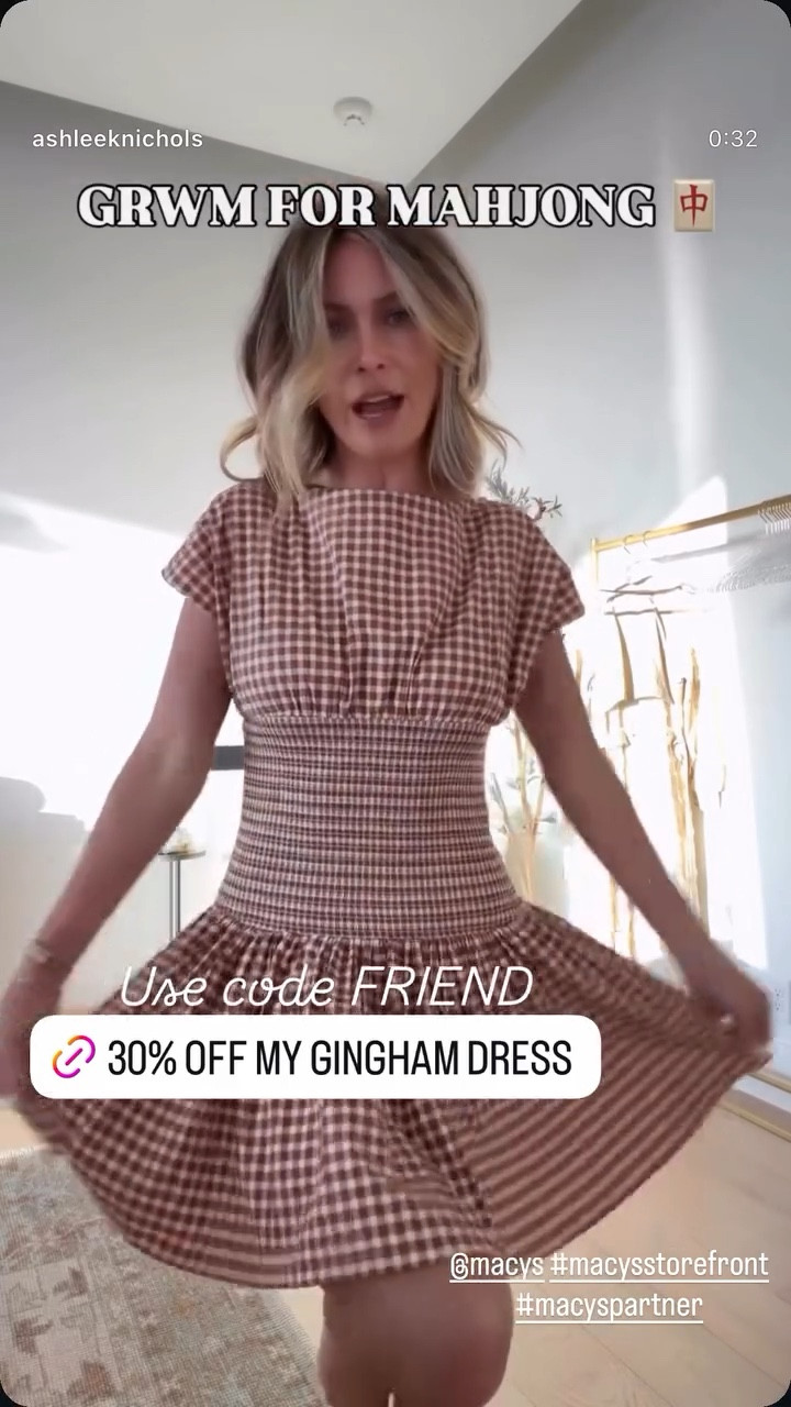 30% off my gingham dress! Use code FRIEND @macys #macysstorefront #macyspartner

#LTKOver40 #LTKSaleAlert #LTKPetite