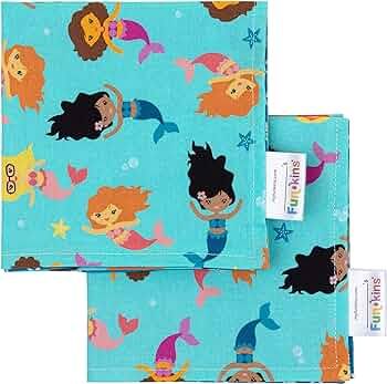 Funkins Reusable Cloth Napkins for Kids | 12”x12”, 2-Ply, Thick, Absorbent, Durable | Machine... | Amazon (CA)