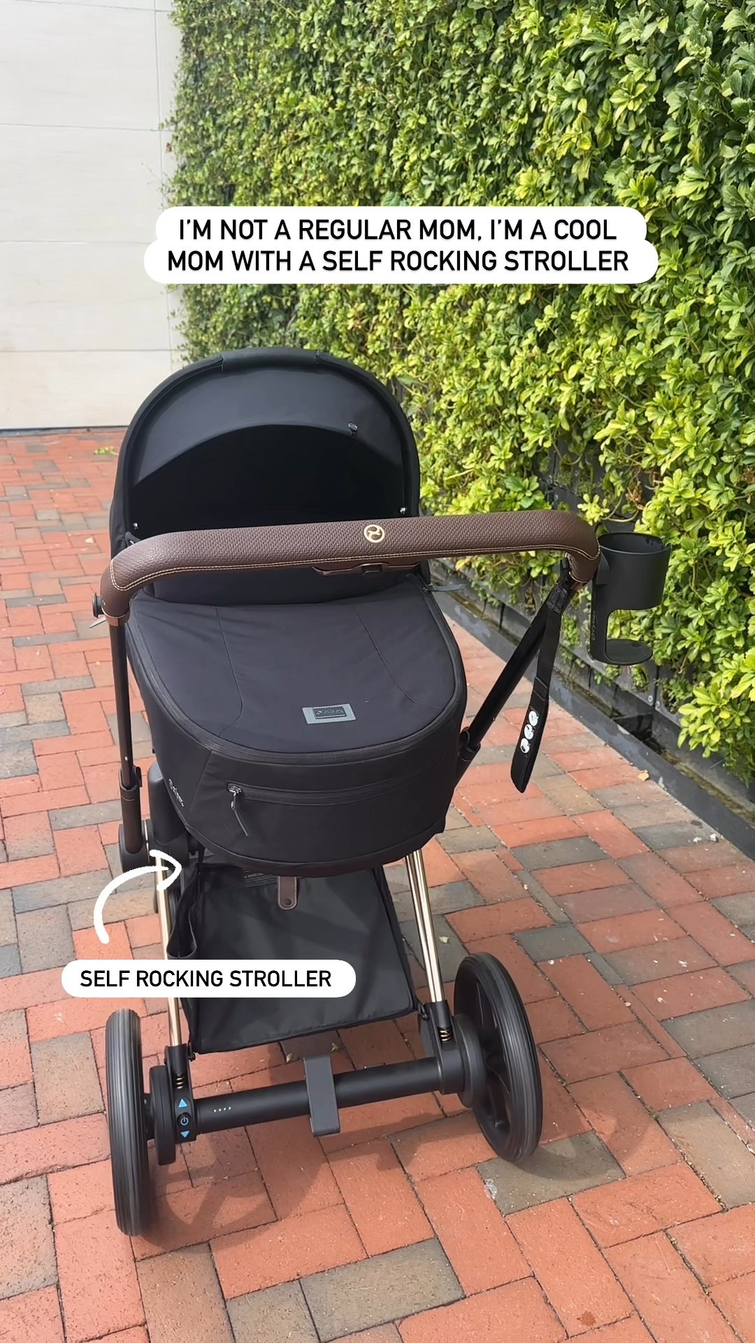 This self rocking stroller is a game changer! 
