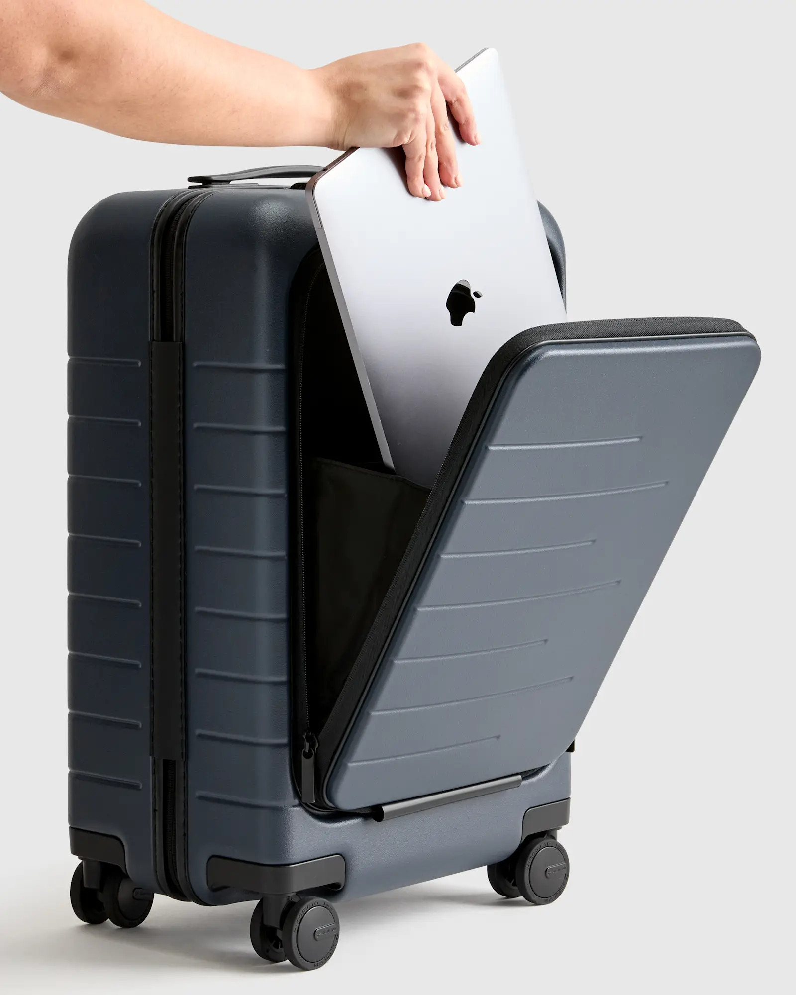 Front Pocket Carry-On Suitcase in Navy | Quince