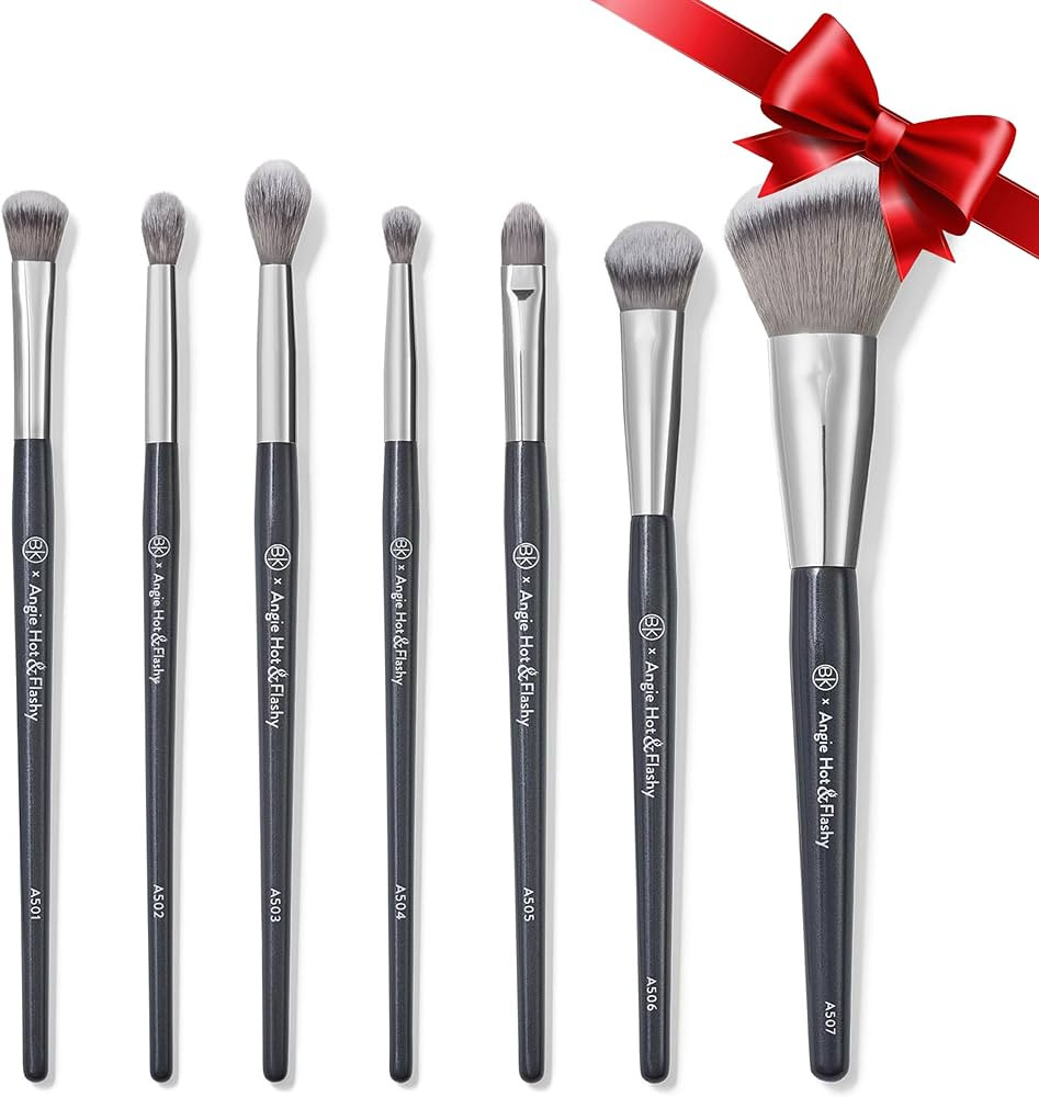 BK BEAUTY BRUSHES - ANGIE HOT & FLASHY Brush Set (7PC) - Viral Under-Eye Concealer, Eye Shadow, |... | Amazon (US)