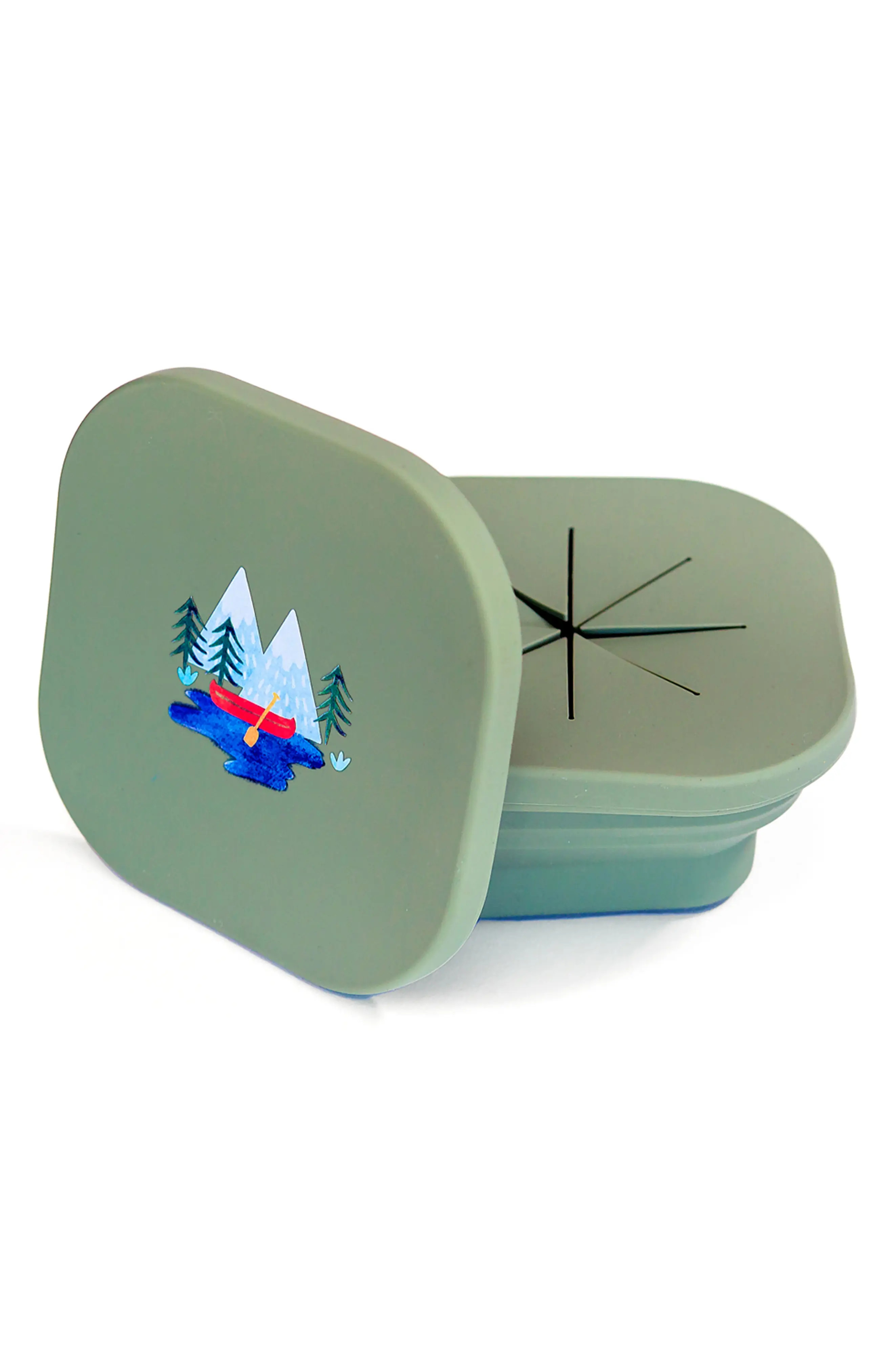 Austin Baby Collection Collapsible Silicone Snack Bowl in Sage Green at Nordstrom | Nordstrom