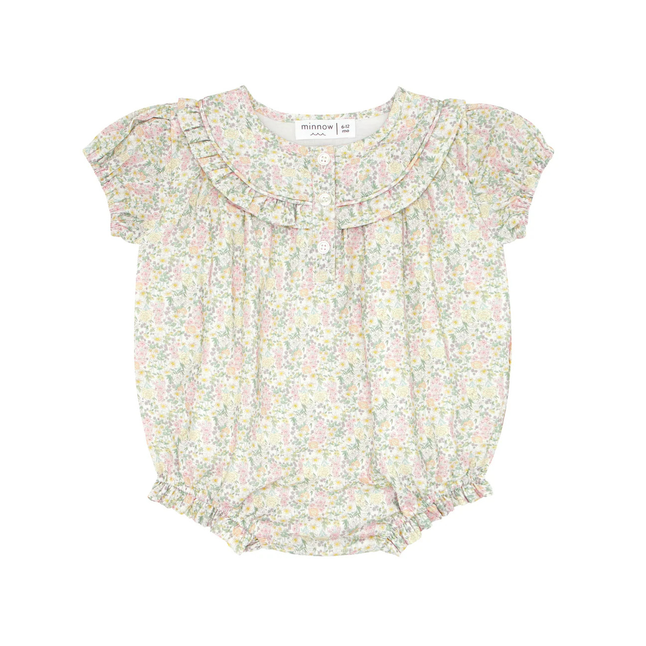 baby girls wildflower bouquet bubble romper | minnow