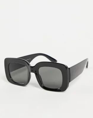 New Look oversized square sunglasses in black | ASOS (Global)