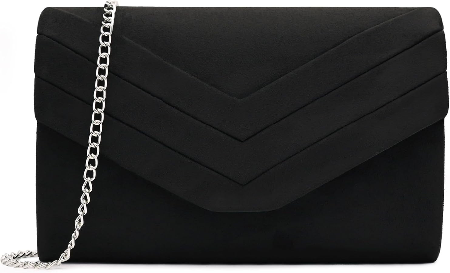Milisente Evening Bag for Women, Suede Envelope Evening Purses Crossbody Shoulder Clutch Bag | Amazon (US)