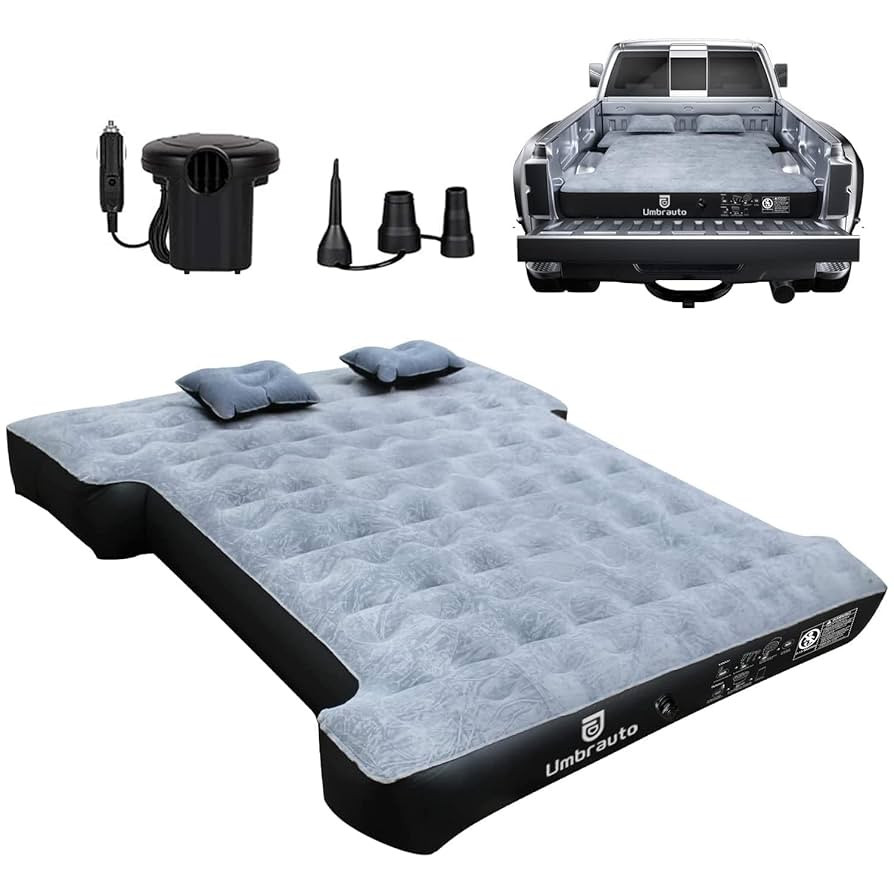 Umbrauto Inflatable Truck Bed Air Mattress for Full Size Short Truck Beds, 5.5-5.8ft, with Pump &... | Amazon (US)