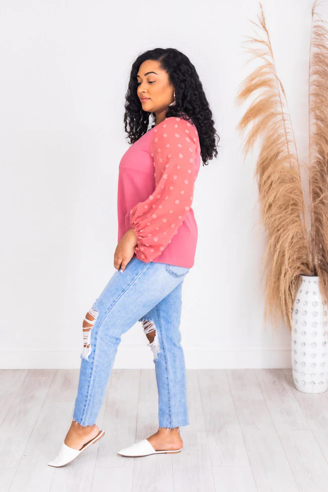 Live For The Applause Rose Blouse | The Pink Lily Boutique