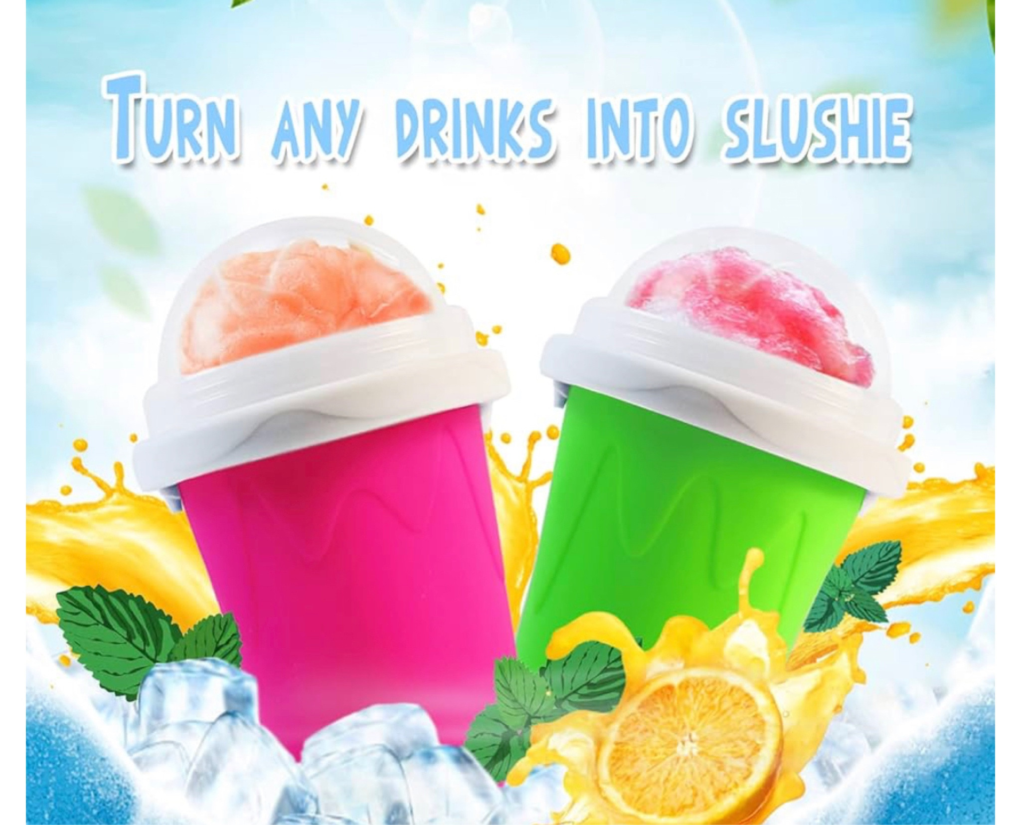 Frozen slushie drinks 