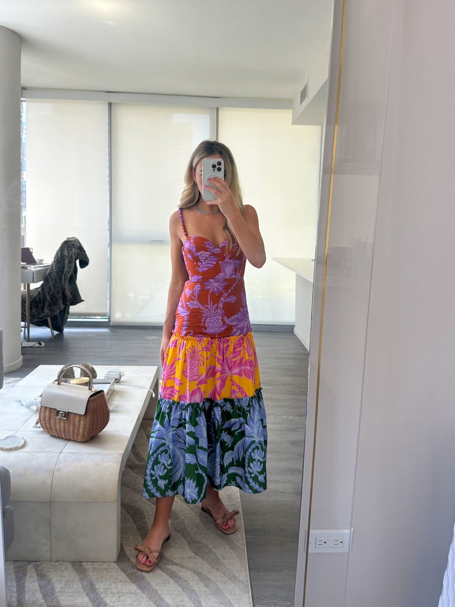 this outfit is perfect for sunny getaways: bold-colored dress combined with turquoise jewelry accessories 

outfit for vacation, beach day, tropical trip, welcome party outfit, turquoise jewelry, turquoise necklace, beaded necklace

#LTKSwim #LTKSaleAlert #LTKTravel