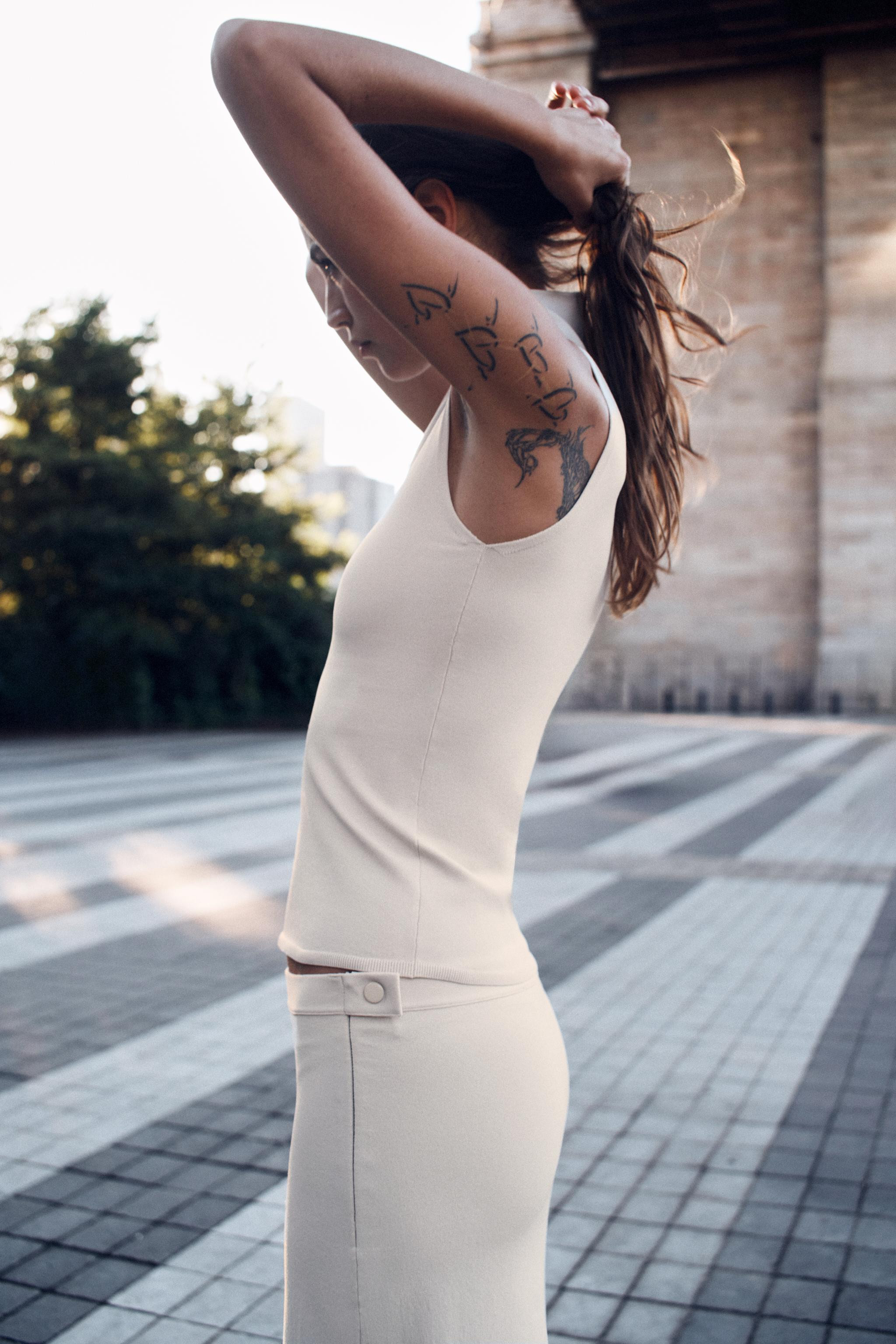 HIGH NECK KNIT TOP | Zara UK