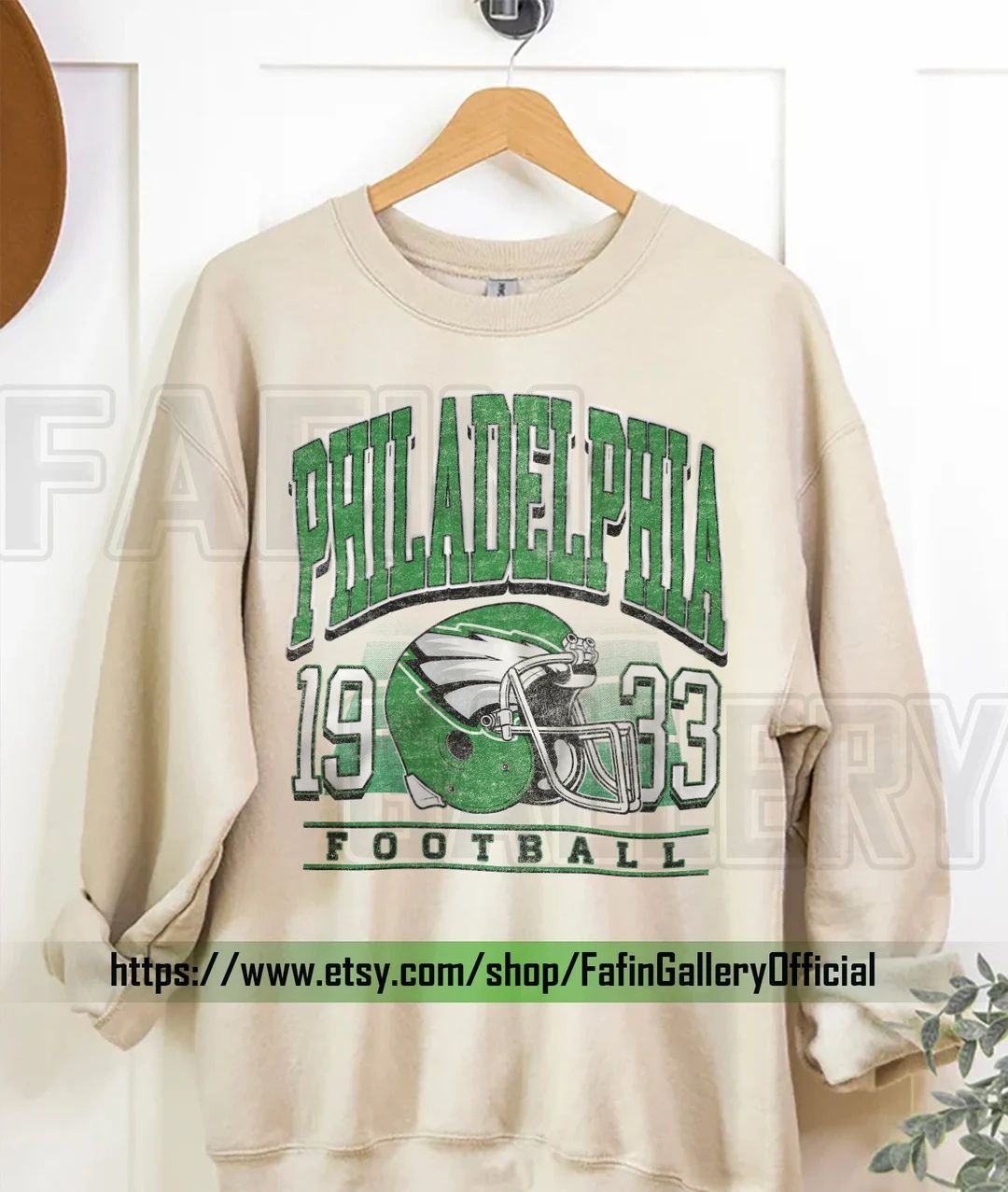 Philadelphia Football Sweatshirt Vintage Style Philadelphia - Etsy | Etsy (US)