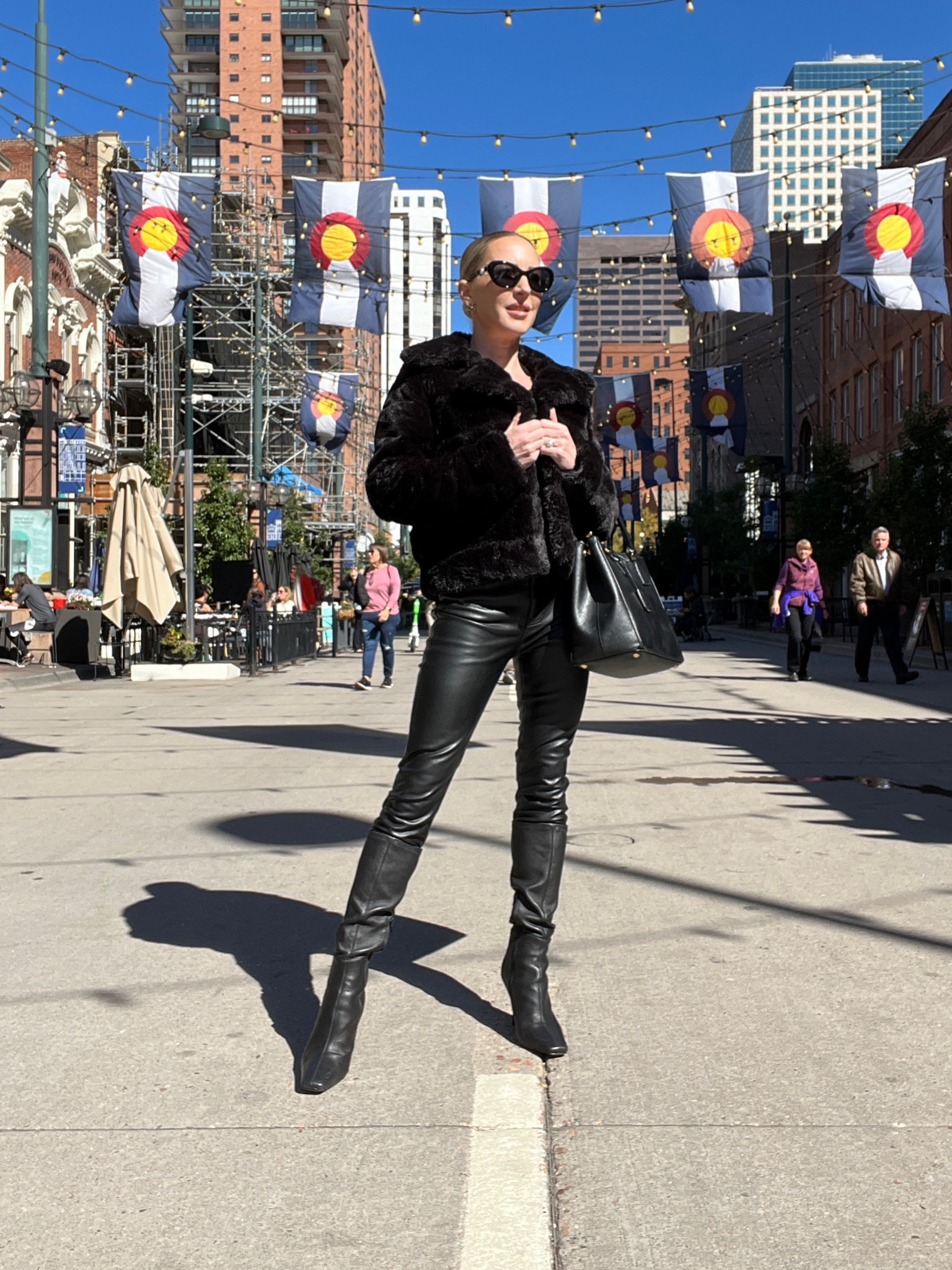 Faux fur coats are another trend for winter 2022-2023. This black faux fur coat is under $100 and the softest thing ever. The beauty of it is it goes with everything from jeans and leather pants to gowns and cocktail dresses. I’ve also linked the square toe black leather knee high boots.

#LTKSeasonal #LTKshoecrush #LTKunder100