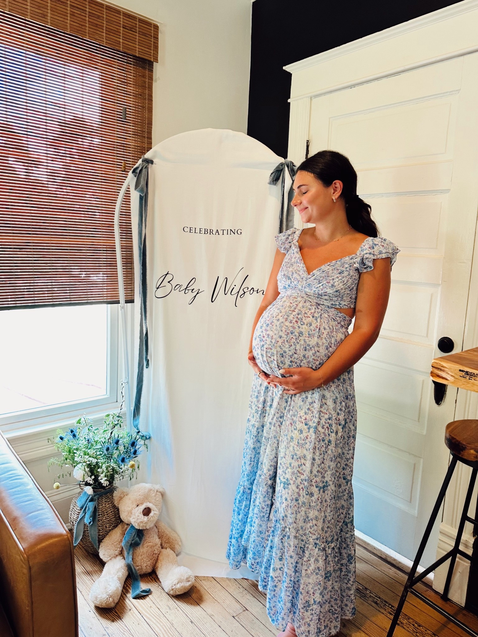 The cutest baby shower dress option! Comes in pink and blue colors! Very adjustable with the ties in the back! 🩵👼🏼

#LTKBeauty #LTKBaby #LTKBump