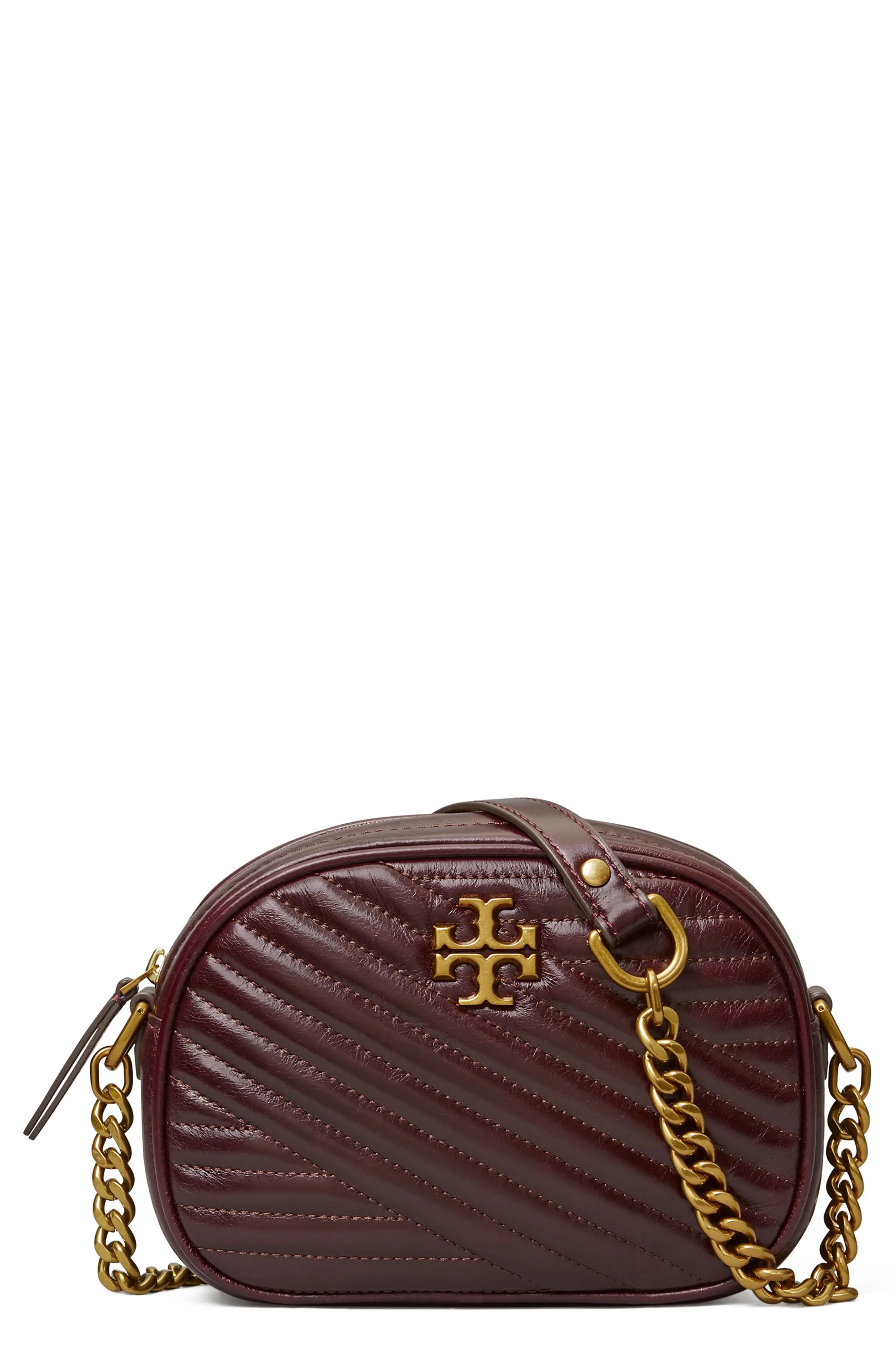 Tory Burch Kira Small Leather Camera Bag - Brown | Nordstrom