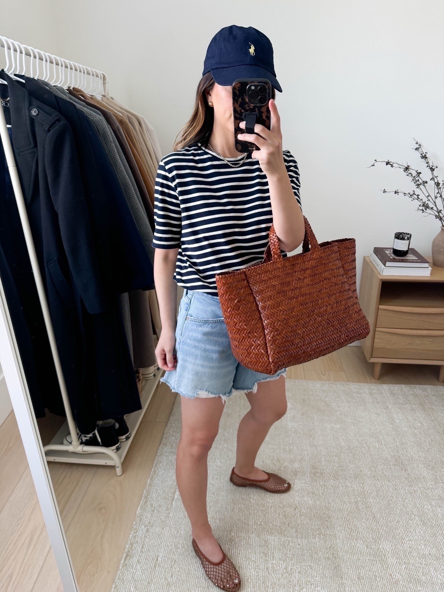 Easy spring/summer ootd ft. My favorite denim shorts. 

AGOLDE Parker shorts. These are the best denim shorts! 4" inseam. Size up for extra comfort. 

Kule tee small
AGOLDE Parker Long shorts 25
Staud flats 35
Marea tote 
Polo Ralph Lauren hat
J.Crew earrings

Petite style, Jean shorts, summer outfits, summer style

#LTKmomlife #LTKootd #LTKPetite