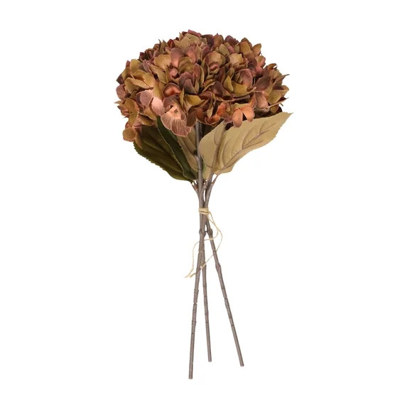 My Texas House Fall Faux Hydrangea Bundle, Brown, 20" | Walmart (US)