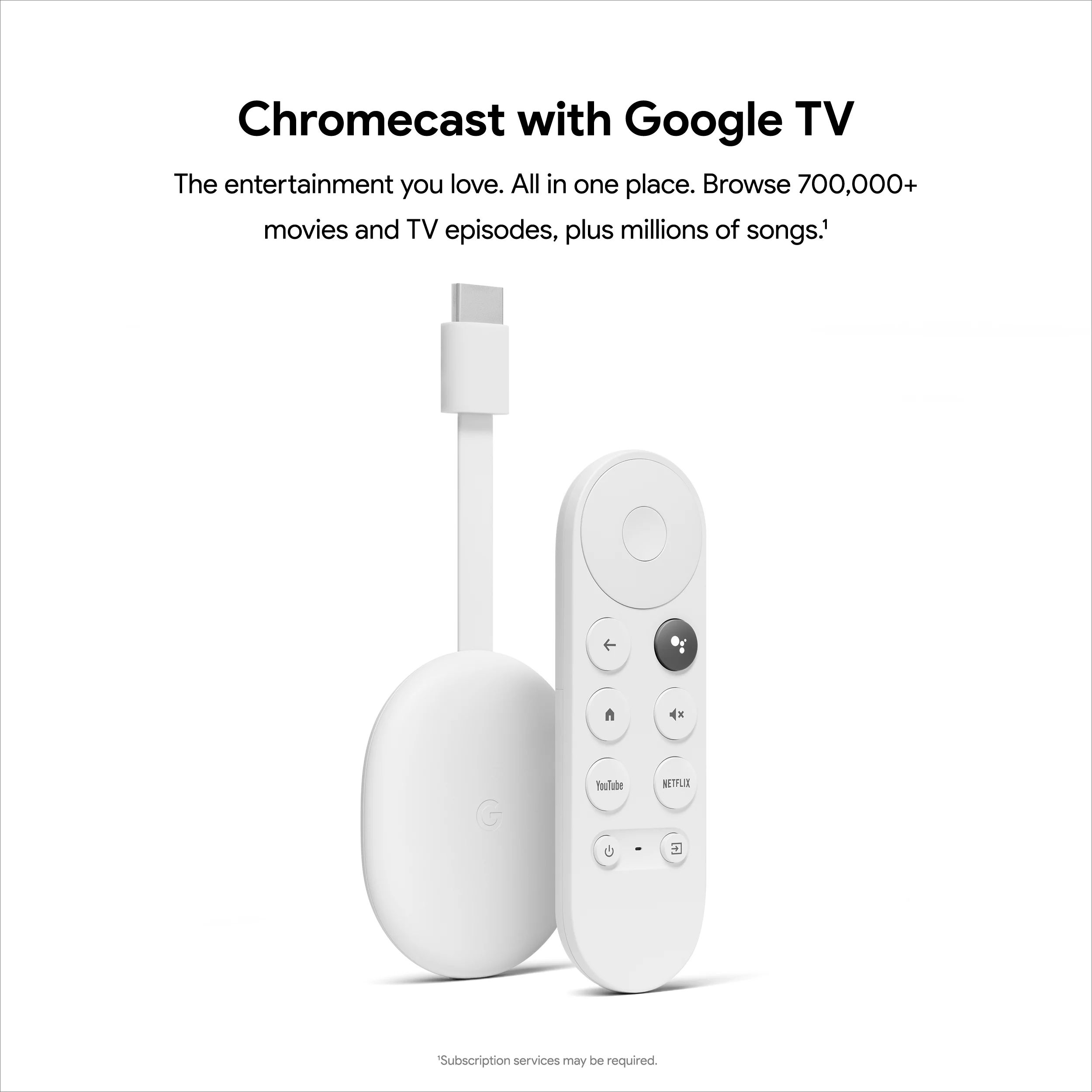 Chromecast with Google TV - Streaming Entertainment in 4K HDR - Walmart.com | Walmart (US)
