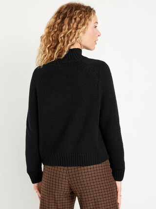 Mock-Neck Cropped Sweater for Women | Old Navy (US)