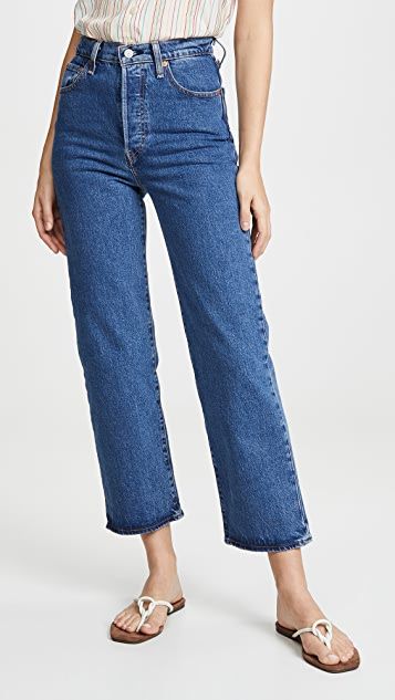 Ribcage Straight Ankle Jeans | Shopbop